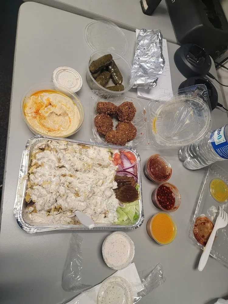 Shawarma Plate Chicken and Falafel